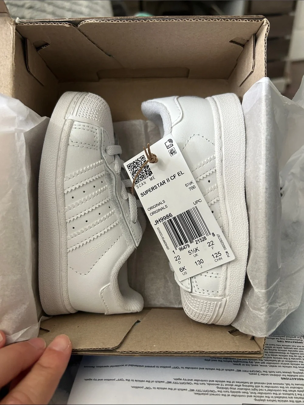 Toddler superstar II sneakers